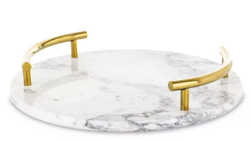 Márvány kínálótálca, Szürke