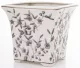 Porto virágmintás kaspó, Fehér