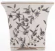 Porto virágmintás kaspó, Fehér