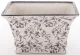 Porto virágmintás kaspó, Fehér