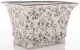 Porto virágmintás kaspó, Fehér