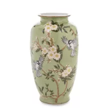 Amfora mintás váza, Zöld