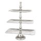 Loyd prémium süteményes kínálóállvány, Ezüst