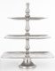 Loyd prémium süteményes kínálóállvány, Ezüst