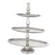 Loyd prémium süteményes kínálóállvány, Ezüst