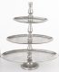 Loyd prémium süteményes kínálóállvány, Ezüst
