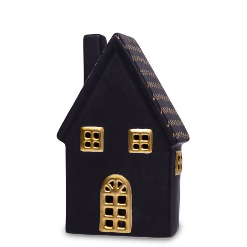 Világító házikó dísz, Fekete