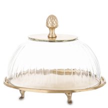 Kínálótál üveg búrával, Arany