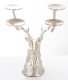Elegáns szarvas gyertyatartó, Ezüst
