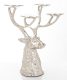 Elegáns szarvas gyertyatartó, Ezüst