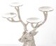 Elegáns szarvas gyertyatartó, Ezüst