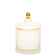 Arannyal díszített üvegdoboz, Krém