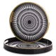 Geometric tálca szett, Fekete