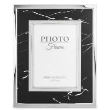 Asztali képkeret fekete paszpartuval, Ezüst