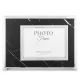 Asztali képkeret fekete paszpartuval, Ezüst