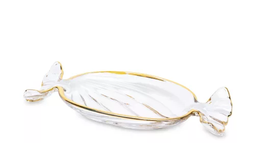 Cukorka formájú tálka, Arany