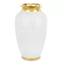 Váza arany peremmel, Fehér