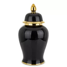 Amfora kerámia tároló, Fekete