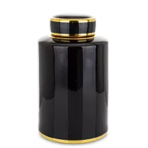 Goldie kerámia tároló, Fekete