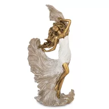 Elegáns hölgy szobor, Bronz