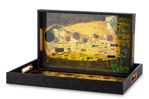 Gustav Klimt tálca szett, Fekete