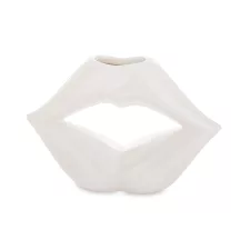 Ajak formájú váza, Fehér