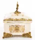 Barokk stílusú kerámia tároló, Krém