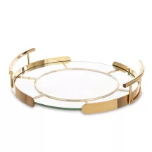 Art Deco dísztálca, Arany