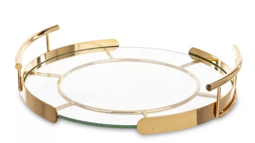 Art Deco dísztálca, Arany