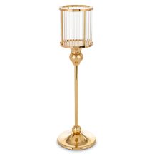 Art deco gyertyatartó, Arany