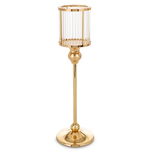 Art deco gyertyatartó, Arany