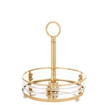 Art deco kínálótál, Arany