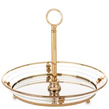 Art deco kínálótál, Arany