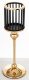 Art deco gyertyatartó, Arany