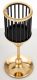 Art deco gyertyatartó, Arany