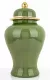 Goldie amfora kerámia tároló, Zöld