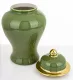 Goldie amfora kerámia tároló, Zöld