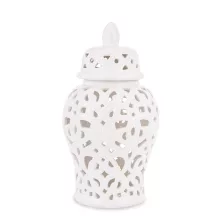 Amfora kerámia tároló, Fehér