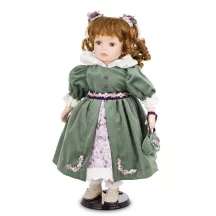 Prémium porcelán baba, Zöld