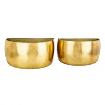 Antikolt hatású kaspó szett, Arany