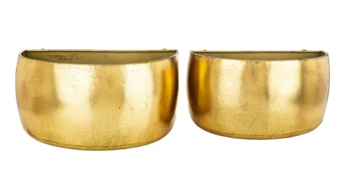 Antikolt hatású kaspó szett, Arany