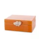 Achát kővel díszített ékszerdoboz, Narancssárga