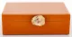 Achát kővel díszített ékszerdoboz, Narancssárga