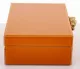 Achát kővel díszített ékszerdoboz, Narancssárga