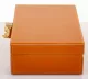 Achát kővel díszített ékszerdoboz, Narancssárga