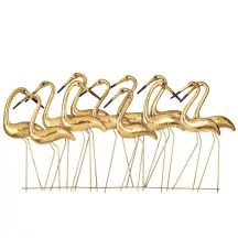 Madárkás fali dekoráció, Arany