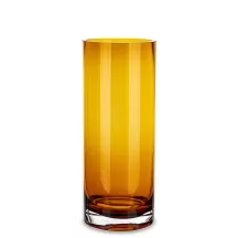 Amber borostyán üveg váza, Sárga