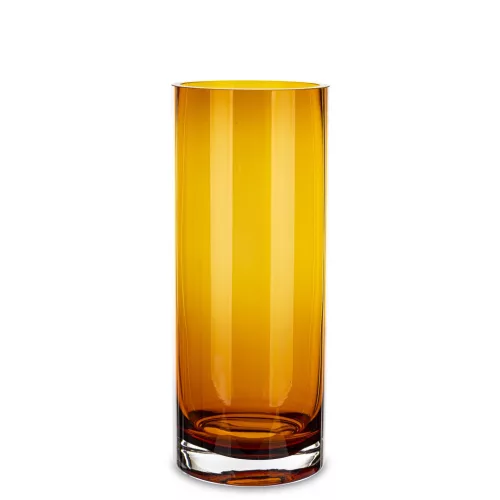 Amber borostyán üveg váza, Sárga