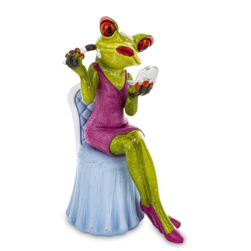 Sminkelő béka dísz, Zöld