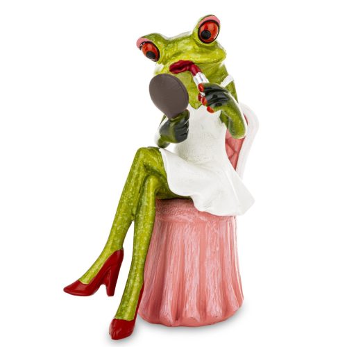 Sminkelő béka dísz, Zöld